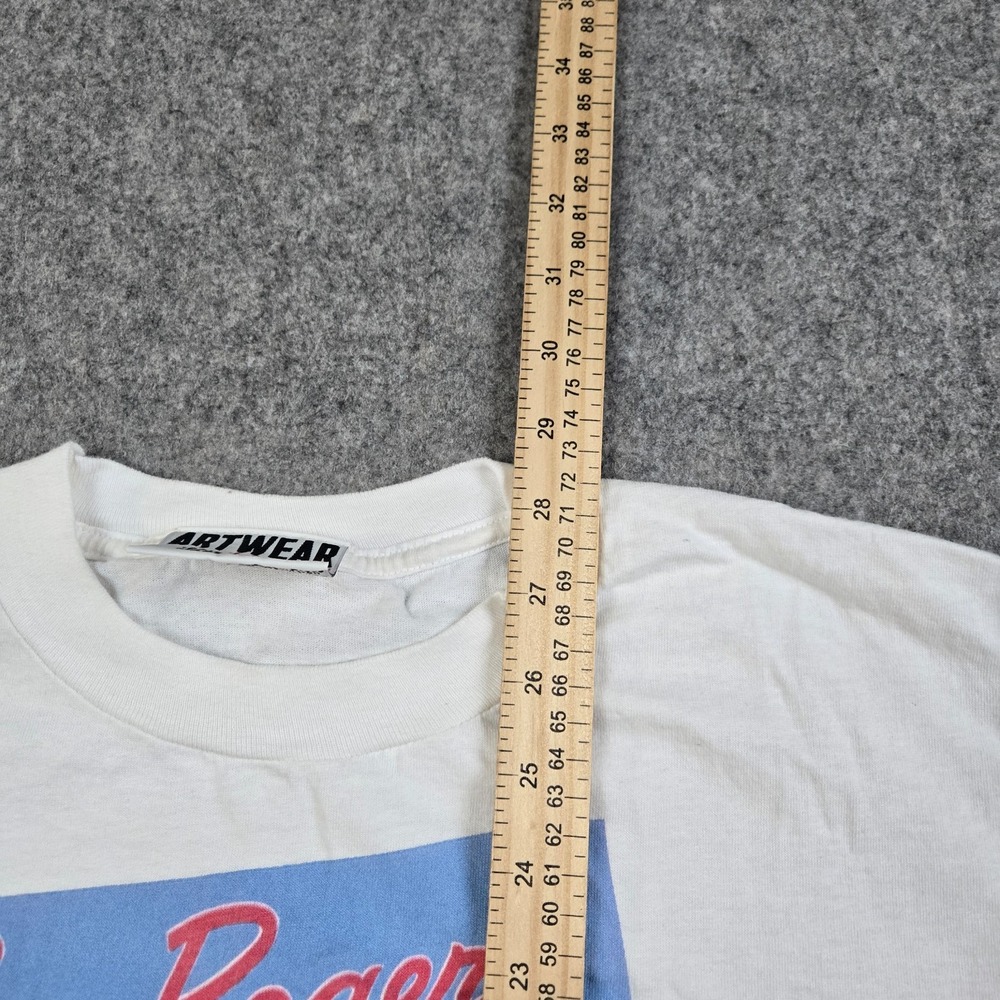 Vintage Roy Rogers Shirt Mens Large White 90s Artwear Cowboy Comics Western USA - Picture 9 of 10